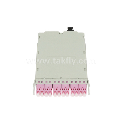 Fiber Optic MPO Cassette Module Pre-terminated MPO/MTP-LC 12C untuk Pusat Data FTTX