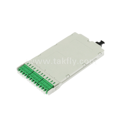 Fiber Optic MPO Cassette Module Pre-terminated MPO/MTP-LC 12C untuk Pusat Data FTTX