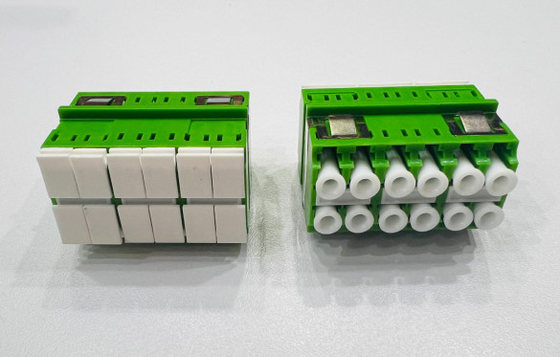 Adaptor LC Densitas Tinggi 12 Port Mode Tunggal dan Multimode untuk Jaringan