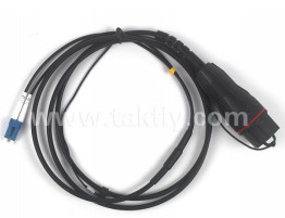 Fullaxs-DLC Waterproof Fiber Patch Cord untuk LTE LSZH Bahan Lapisan Luar 5.0mm Diameter Kabel