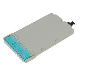 200mm Depth High Density MPO Cassette Panel 144-Core Pullout dengan LC Connector Interface