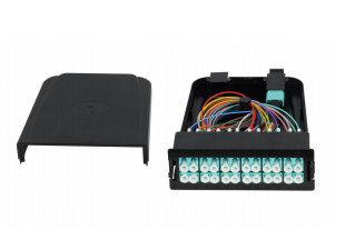 Multicore Core MPO Cassette Panel - Tipe Slidable dengan bahan kabel LSZH