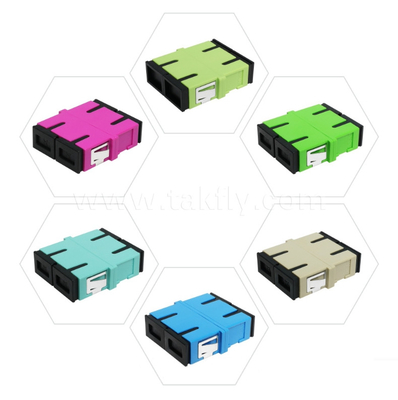 Adaptor Kabel Serat Optik Disesuaikan SC APC/UPC Simplex/Duplex untuk Pusat Data FTTH Multicore