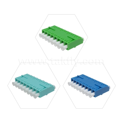 Fiber Optic Adapter Kabel Coupler LC APC/UPC SM/MM Simplex/Duplex/Quad/6 cara/8 cara Untuk Pusat Data FTTH
