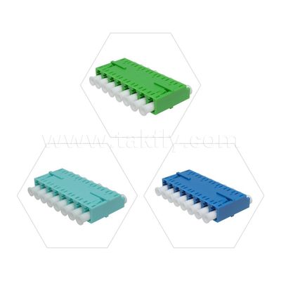 LC Adapter Kabel Coupler APC/UPC SM/MM Simplex/Duplex/Quad/6 Way/8 Way Fiber Optic Untuk Data Center FTTH