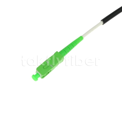 Telecom Grade CPR Dca Bersertifikat 4.5mm Double Shealth Fiber Optic Patchcord SM G657AB3 LSZH Black Jacket SCAPC ke LCAPC