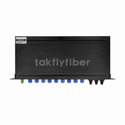 1U 19inch Rack Mount WDM 1x72 CATV PLC Splitter untuk Aplikasi GPON
