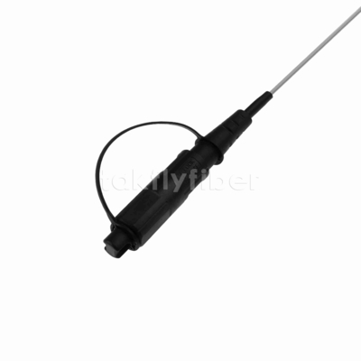 Optitap SC/APC 1Core FTTH Kabel Drop Dukungan Mandiri Kuncir Serat Optik 40M SM G657A1 LSZH Jaket Gesekan Rendah