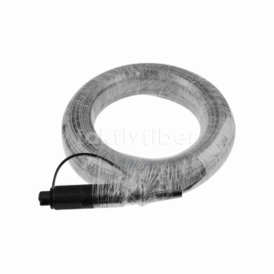Optitap SC/APC 1Core FTTH Kabel Drop Dukungan Mandiri Kuncir Serat Optik 40M SM G657A1 LSZH Jaket Gesekan Rendah