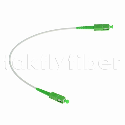 Tahan Rodent G657A2 SC APC Fiber Optic Patchcord Kabel Lapisan Serat Lapisan Lapisan SM 3.0mm