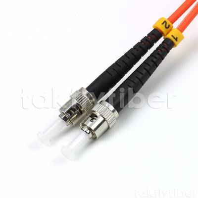 UPC MM Duplex Fiber Patch Cord 3.0mm LSZH ST Untuk LC OM1 OM2 APC