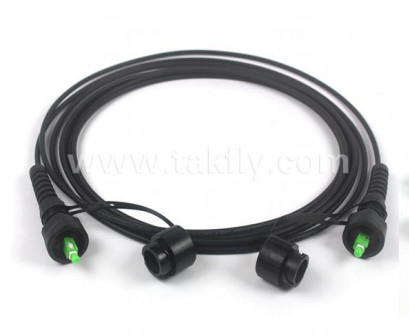 ODVA Waterproof Patch Cord 4.5-8.0nm Daya tahan kabel ≤ 0.2dB Dengan kabel optik pendukung