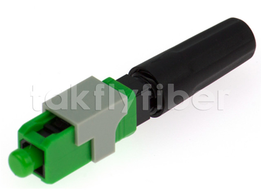 Waterproof Single-Mode Fast Connect Fiber Connectors Untuk Drop Kabel / Kabel Indoor