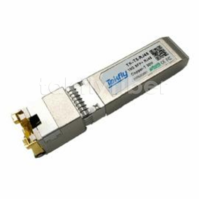 10GBASE-T SFP+ Copper Transceiver Compact RJ-45 konektor