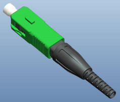 SC UPC/APC Tipe Fast Fiber Optic Connector Teknik tertanam mekanis dengan diameter serat 125μm 652 657
