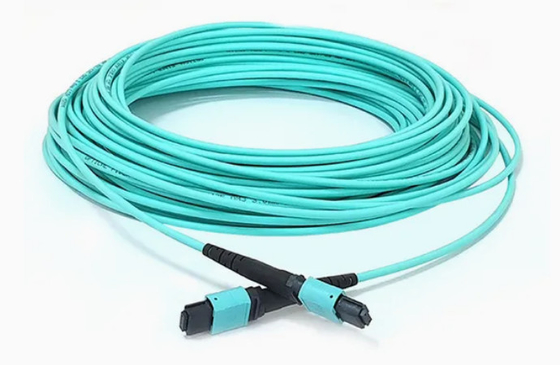 8/12/24core 2m-50m Densitas Tinggi PVC/LSZH UL Sertifikasi Wanita/ Pria MPO-MPO Sm Om3 Om4 Om5 Trunk Cable Patch Cord Fiber Optic Jumper