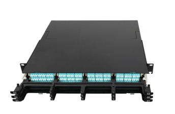 Sliding Design MTP/MPO Cassette Management Panel untuk Kabel Diameter 0,9 / 2,0 / 3,0mm -40°C sampai 80°C