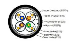LSZH Jacket Material 4P U/FTP CAT6A 23AWG LAN CABLE untuk Transmisi Data Kecepatan