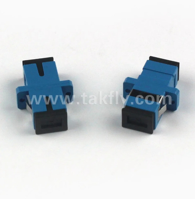 Adaptor Serat Optik Simpleks Dupleks FTTH SC sesuai RoHS Suhu operasi -40- 85C Kehilangan Kembali ≥45dB