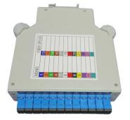 DIN Rail Mounting Fiber Optic Terminal Box dengan bahan ABS tahan lama