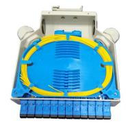 DIN Rail Mounting Fiber Optic Terminal Box dengan bahan ABS tahan lama