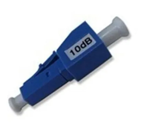 LC UPC/APC 3, 5, 10, 15, 20dB Attenuator Serat Optik Pria-Wanita dengan Badan Logam