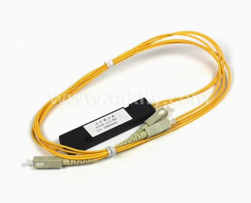 1X2 900um Mini Steel Tube Fiber Optic PLC Splitter Module Keandalan dan Stabilitas Tinggi