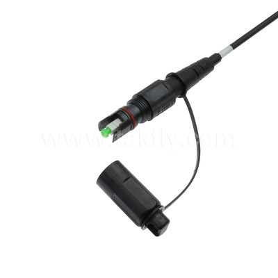 Waterproof 1X4 Mini Supertap Terminal Type Fiber Optic PLC Splitter dengan Supertap Female Optitap Kompatibel Konektor