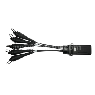 Waterproof 1X4 Mini Supertap Terminal Type Fiber Optic PLC Splitter dengan Supertap Female Optitap Kompatibel Konektor
