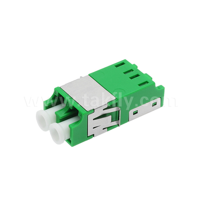 LC Duplex debu Proof Adaptor V2 HD dari Hijau Tanpa Flange