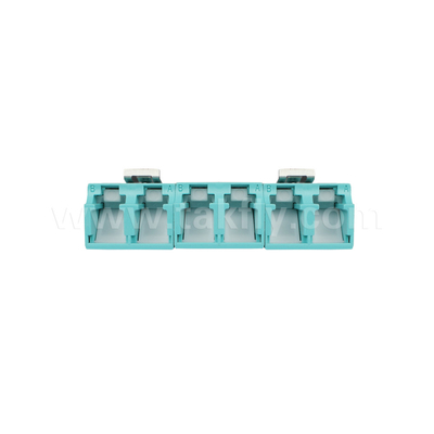 APC Polishing 6 Port LC Quad Dust Proof Adapter V2 untuk koneksi serat optik yang cepat dan akurat