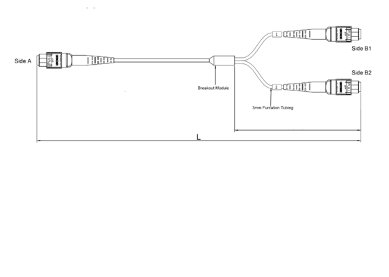Female MPO MTP Multi-mode APC Fiber Mode Connector untuk koneksi