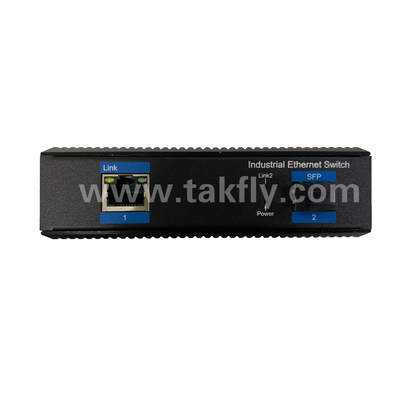 Industrial Gigabit POE Switch dengan 1 SFP Port dan DIN-Rail Mounting