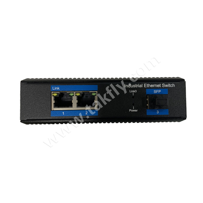 Sakelar Ethernet POE Industrial 2 Port Gigabit dengan Slot SFP
