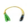 OM3 SC Serat Optik Pigtail Multimode Duplex PVC Sheath