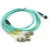 OM3 SC Serat Optik Pigtail Multimode Duplex PVC Sheath