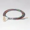 OM3 SC Serat Optik Pigtail Multimode Duplex PVC Sheath