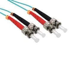 ST-ST Duplex Fiber Patch Cord 50/125 OM3 dengan 2dB Insertion Loss