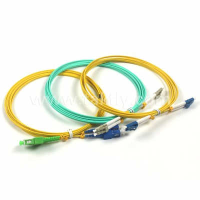 MTRJ-MTRJ Duplex Single Mode Fiber Patch Cord 0.2dB Kerugian Penempatan
