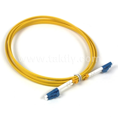 Kabel Patch Fiber Optik Dupleks Mode Tunggal SC-SC 0.9mm-3.0mm