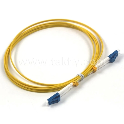 Kabel Patch Fiber Optik Dupleks Mode Tunggal SC-SC 0.9mm-3.0mm