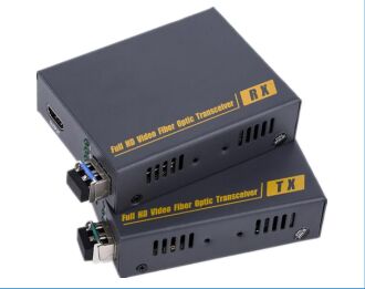 4K HDMI 1.4 KVM Perpanjangan Video Serat Optik Dua Arah 225MHz Untuk Pengontrol Dinding Video