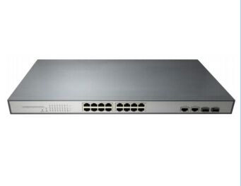 Saklar Ethernet Jaringan Gigabit PoE 16 Port Kepadatan Tinggi | Produk Kualitas Premium DF-1.25G-16P-2E-2F