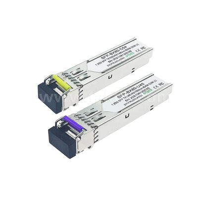 SFP 1.25gbps 80km LC Reach Tx1490nm/Rx1550nm Bi-Directional Optical Transceiver untuk Pusat Data FTTX