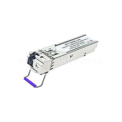 SFP 1.25gbps 80km LC Reach Tx1490nm/Rx1550nm Bi-Directional Optical Transceiver untuk Pusat Data FTTX