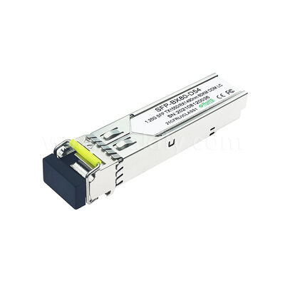 SFP 1.25gbps 80km LC Reach Tx1490nm/Rx1550nm Bi-Directional Optical Transceiver untuk Pusat Data FTTX