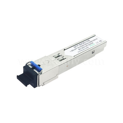 SFP Optical Transceiver Module 1.25Gbps 20KM SC Bi-Directional untuk Pusat Data FTTH FTTX
