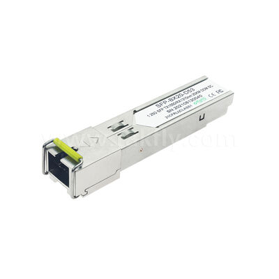 SFP Optical Transceiver Module 1.25Gbps 20KM SC Bi-Directional untuk Pusat Data FTTH FTTX