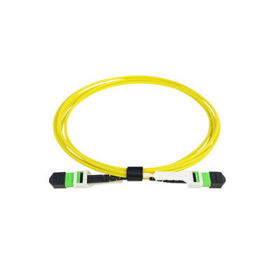 Konektor Fiber MPO MTP dengan Pull Tab SM MM OM3 OM4 OM5 Kabel Breakout Fiber Optik Patchcord/Kabel Patch Fiber Optik/Kabel Trunk Fiber Optik/Kabel Fanout Fiber Optik untuk Kepadatan Tinggi