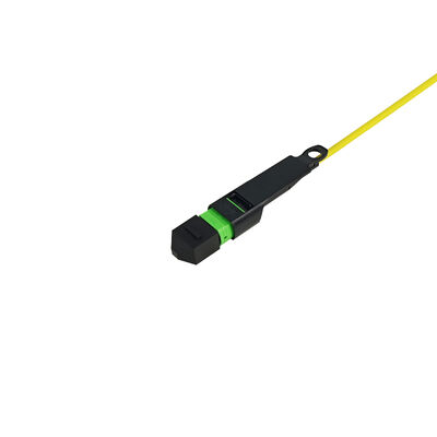 Elite MPO MTP Fiber Connector with Pull Tab SM MM Fiber Optical Breakout Cable Fiber Optic Patchcord/Optical Fiber Patch Cable/Optical Fiber Trunk Cable/Optical Fiber Fanout Cable untuk Densitas Tinggi
